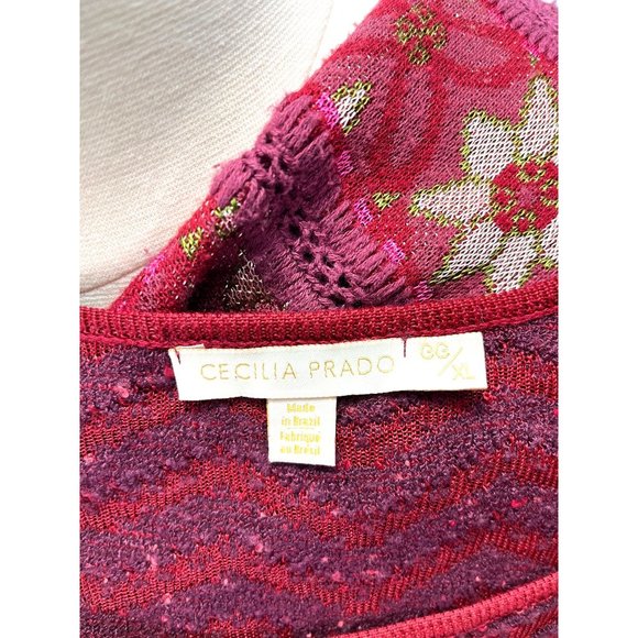 Boho Parisian ANTHROPOLOGIE Midi Crochet Knit Dress, Women’s Size XL - Picture 4 of 9